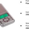 MH-200 Portable Pocket Jewellery Scale - Image 3